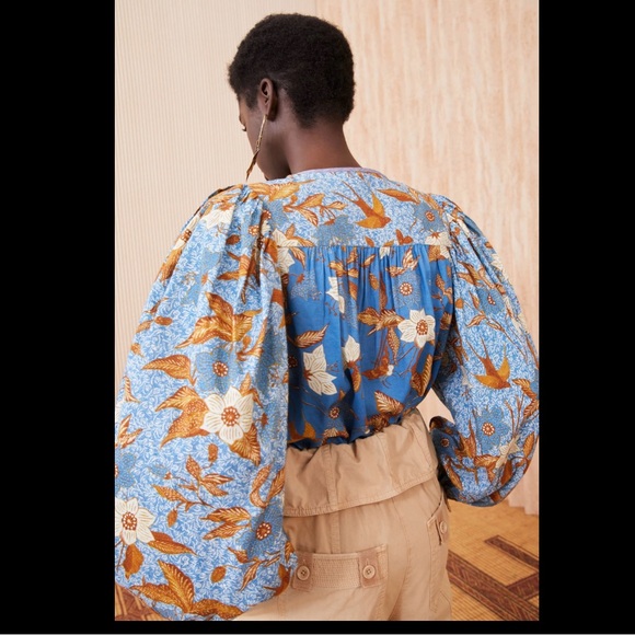 Ulla Johnson Joanie Blouse - Lapis - Picture 3 of 9